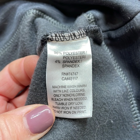 Ascend Tunic Pullover Hi-low Long Sleeve Thumb Hole Gray Fleece Mock - Picture 10 of 10